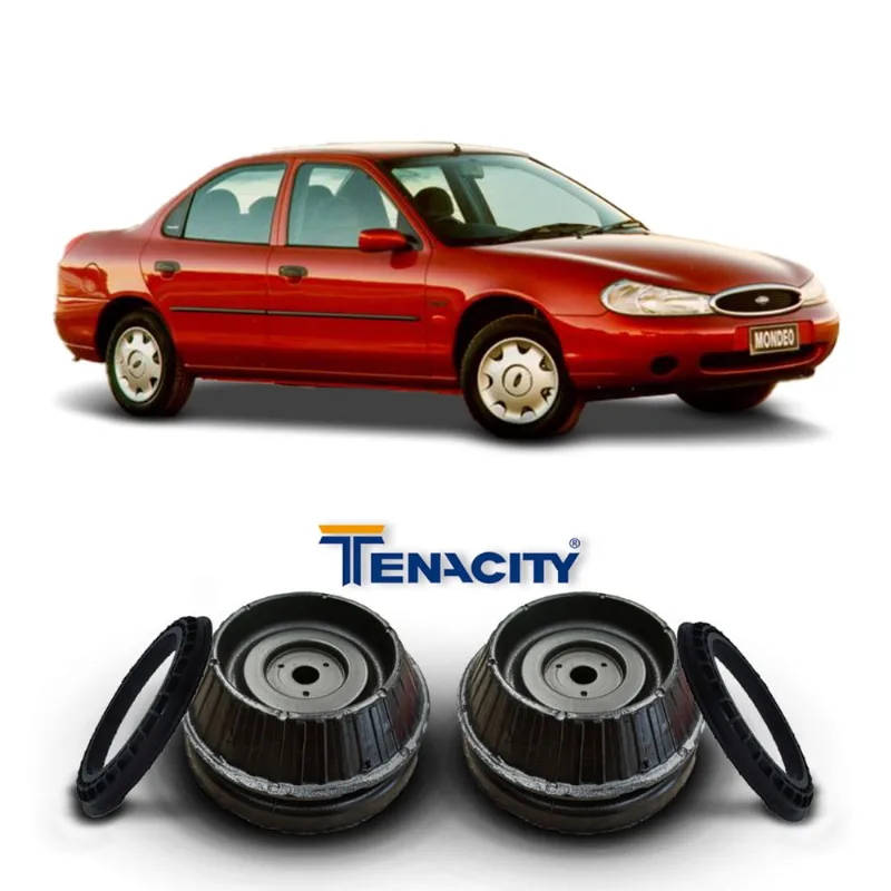 Par Coxim Batente Suporte Tenacity + Rolamento Suspensão Dianteira Ford Mondeo 1994 1995 1996 1997 1998 1999 2000 2001