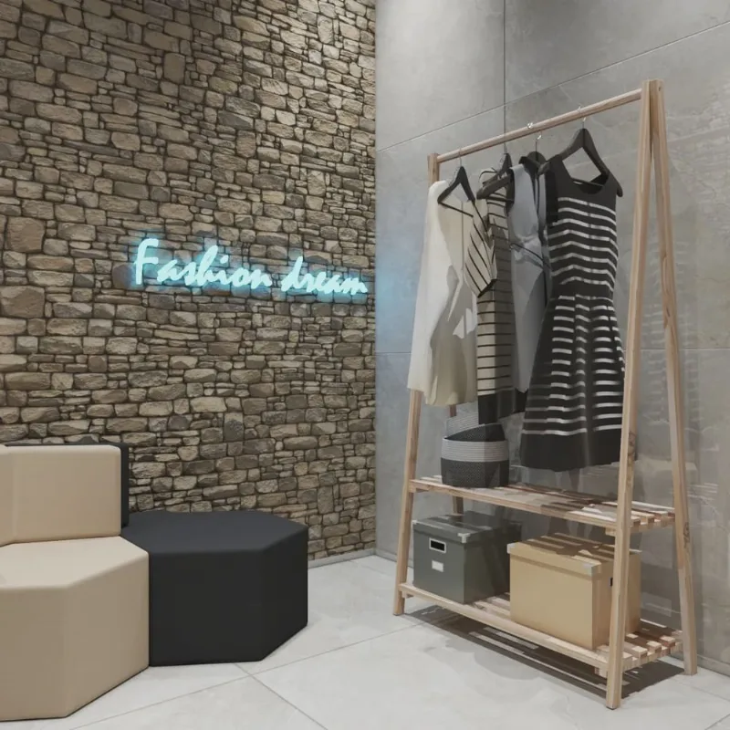 Arara Cabideiro 1,70 De Loja Organização De Roupas Pinus