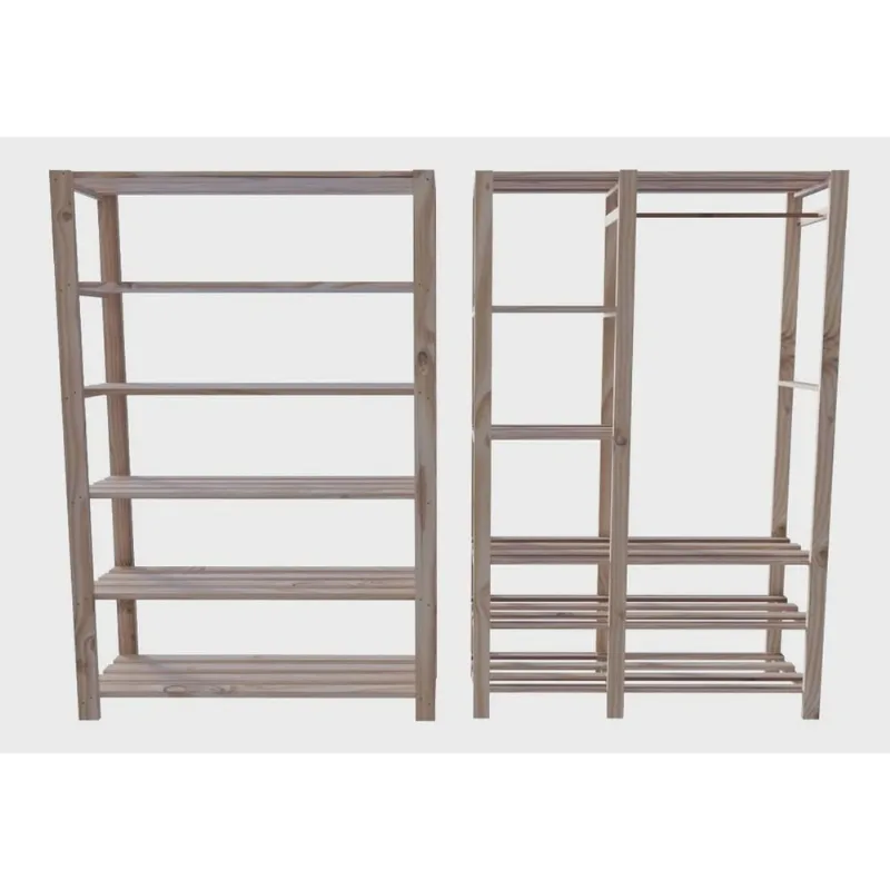 Combo Arara 190cm c/ Maleiro 190cm Aberto Para Sala