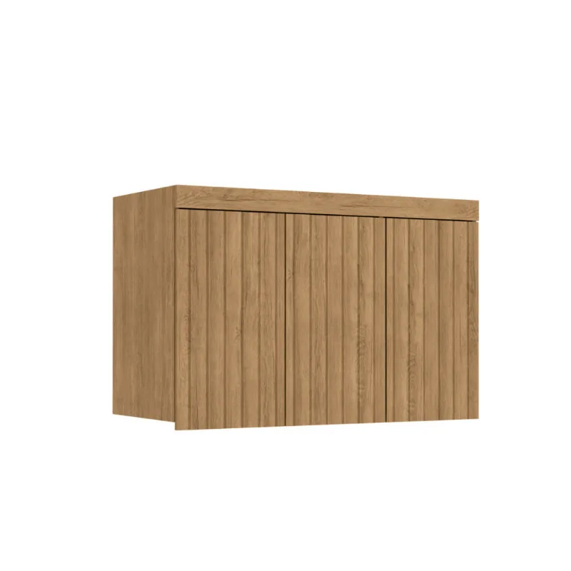 Armário Aéreo Modulado Prisma 3 Portas - Freijó