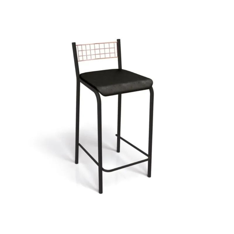 Banqueta Zurique 1B607PFR Preto - Kappesberg