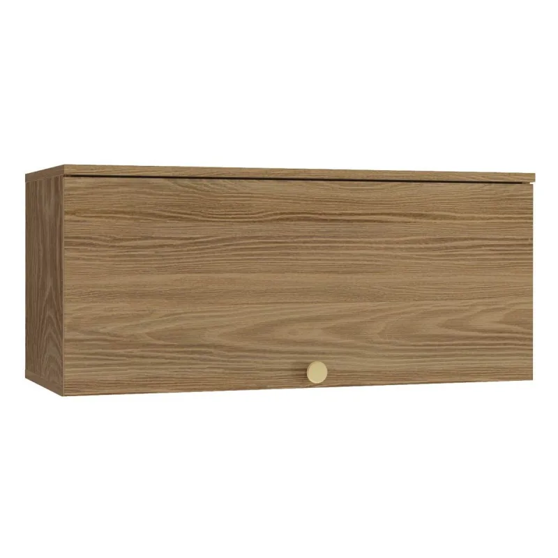 Armário Aéreo Cozinha Modulado Botanic M637 c/ 1 Porta 80cm Nogueira - Kappesberg - Kappesberg - Móveis