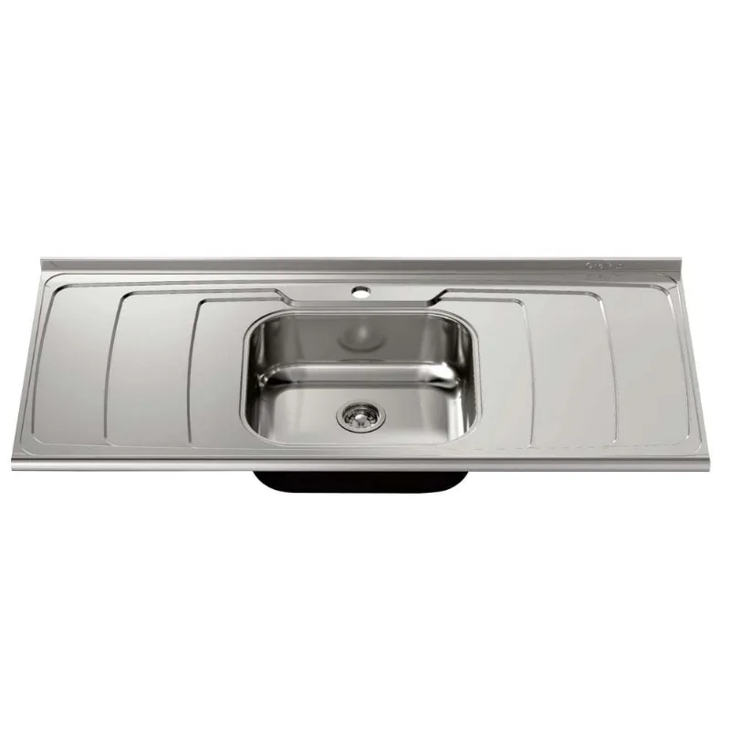 Pia de inox Dubai 120x54,5cm com cuba GhelPlus