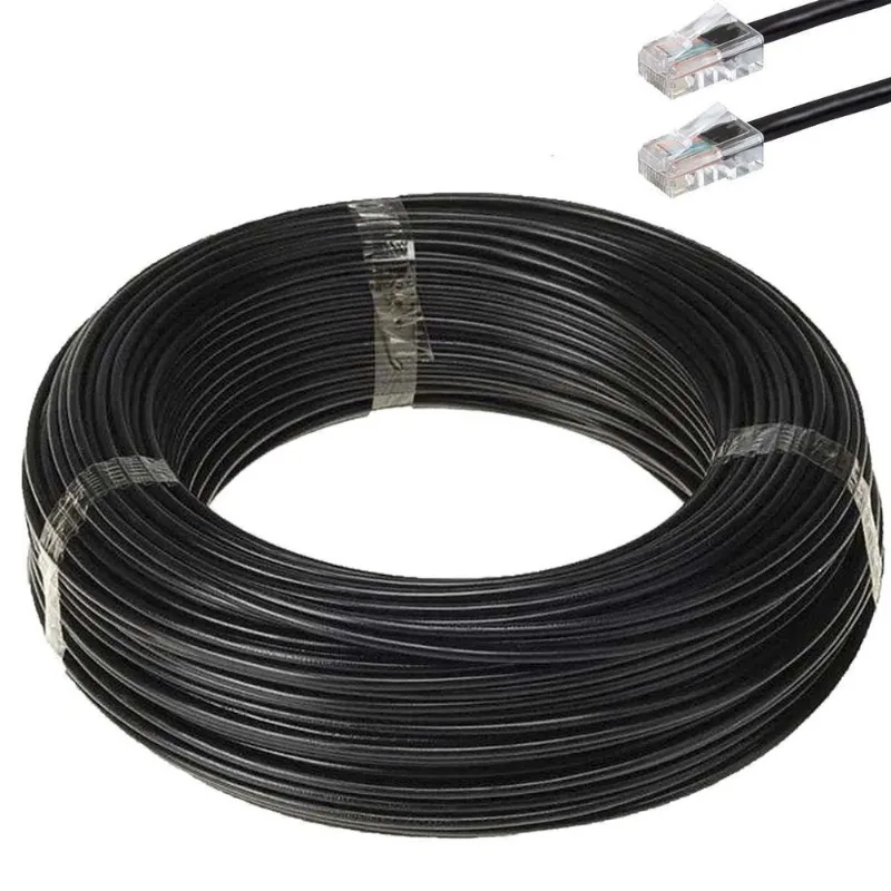 Cabo De Rede Anatel Furukawa Montado 30 Metros Cat5e Preto