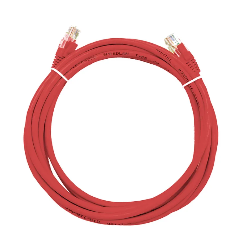 Cabo de Rede Speedlan Cat5e 2 metros Vermelho