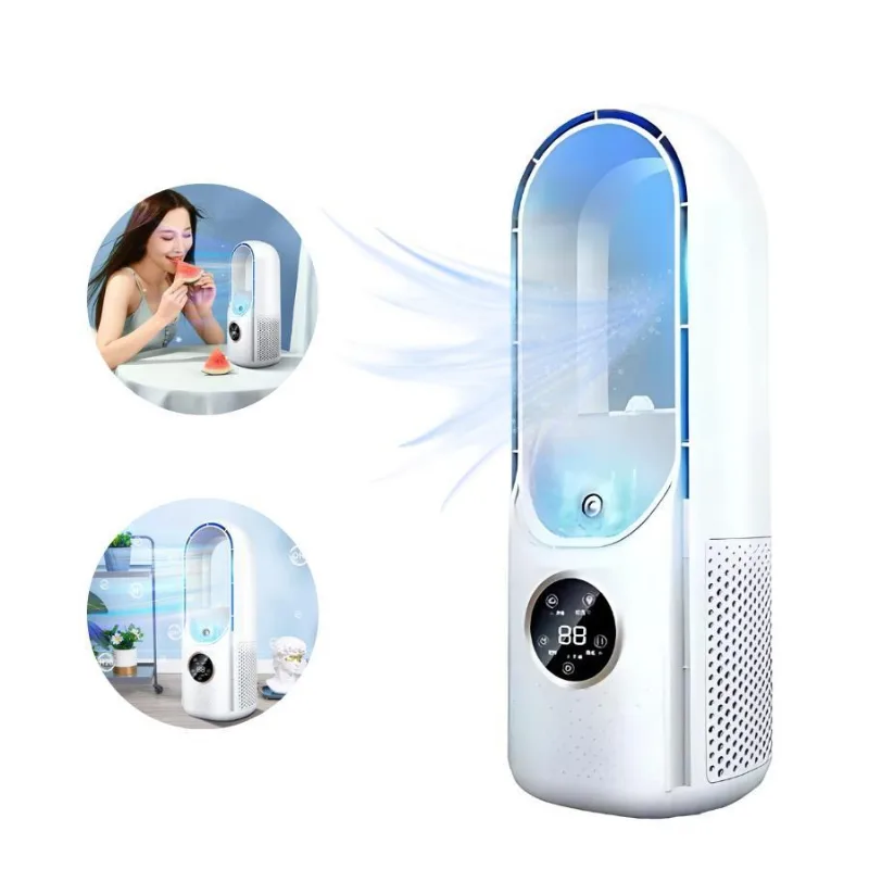 Ventilador De Mesa Led - Resfriamento E Iluminação Perfeita
