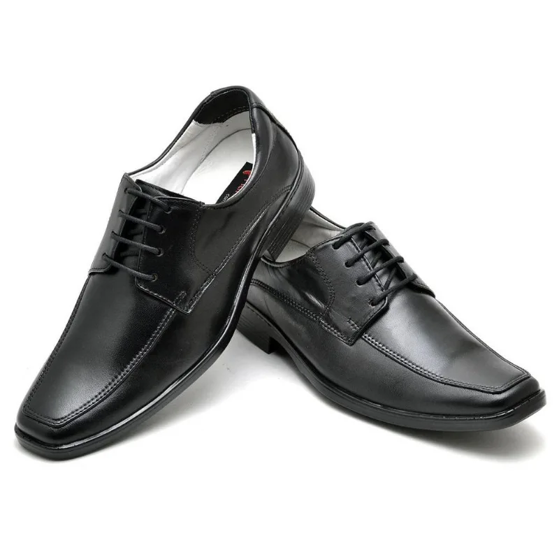 Sapato Casual Conforto Couro De Carneiro Preto - Rt0015mstpto