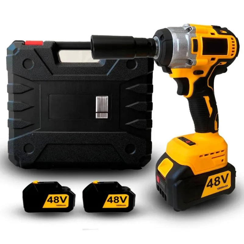 Chave Impacto E Furadeira Profissional 48v Recarregável