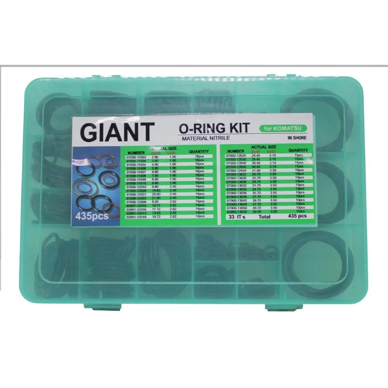 Kit Anéis Oring Komatsu Giant Nbr90b - 435 Peças
