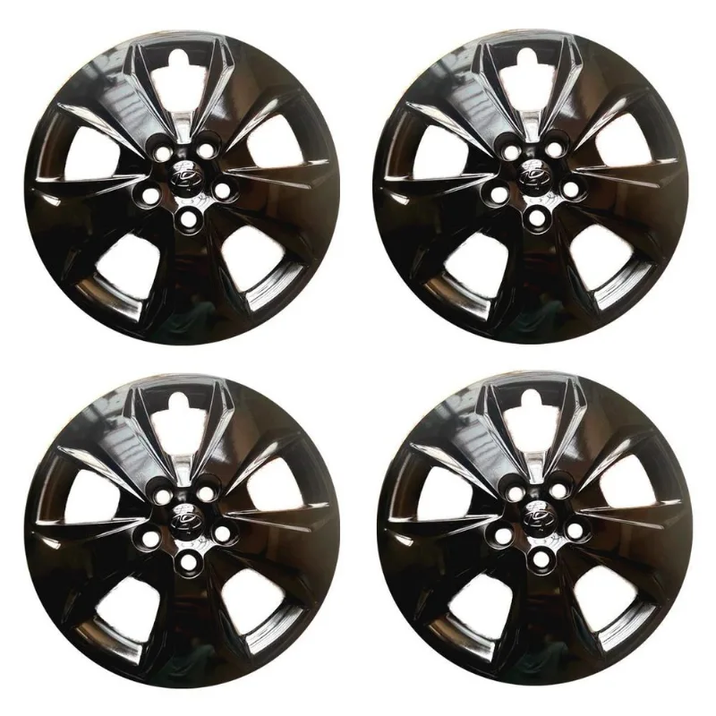 4x Calota Creta Aro 16 Nova 5 Furos Black Piano