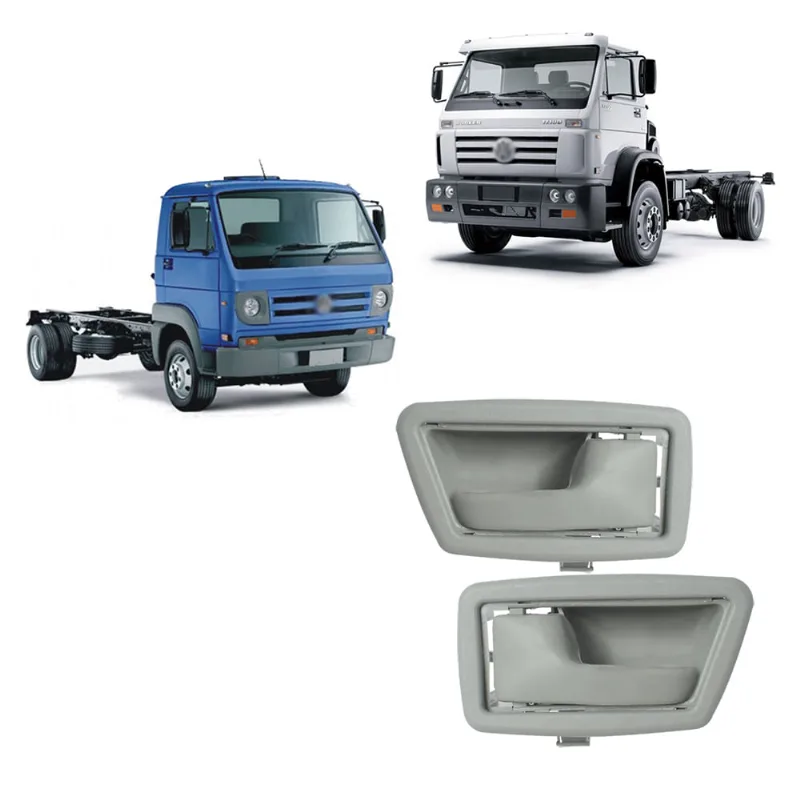 Maçaneta Interna Porta Dianteira VW Worker 07/ Delivery Titan Tractor Cinza Anxt Esquerdo