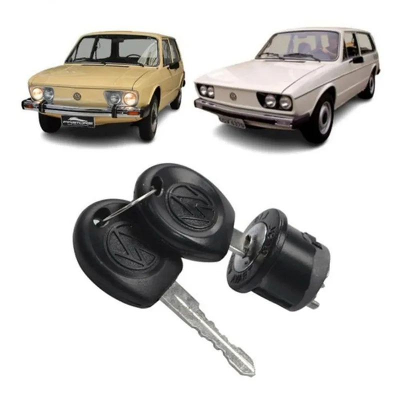 Cilindro De Ignição Coluna De Direção 143.905.855.1 Volkswagen Brasília Após 1977 Fusca Tl Variant