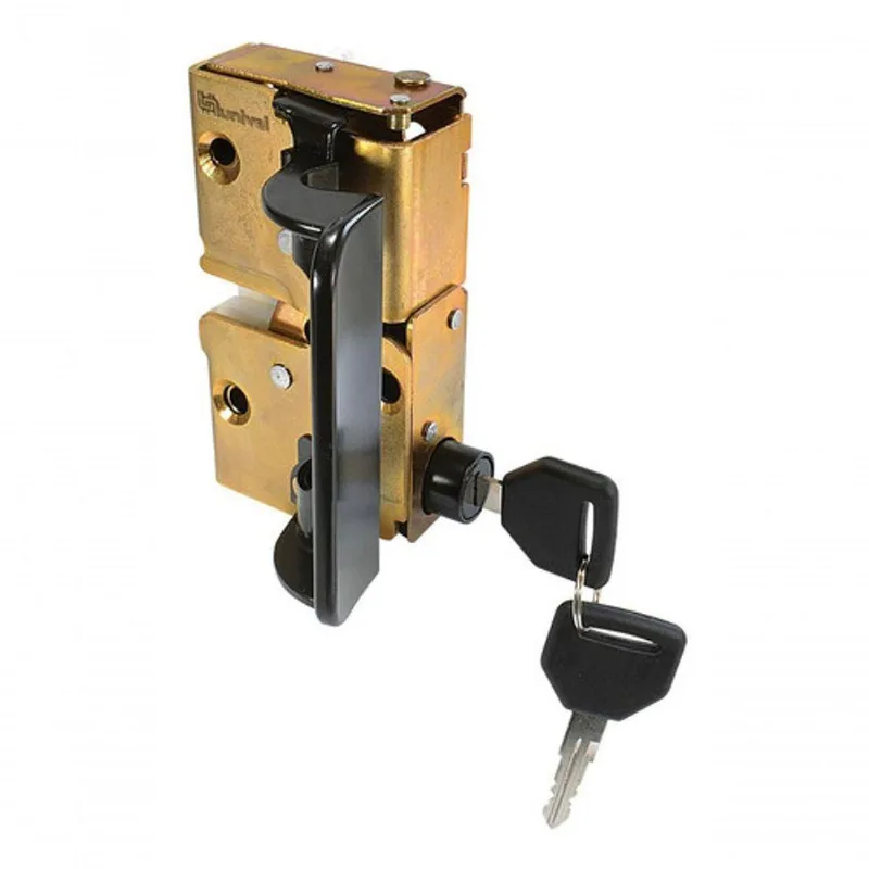 Fechadura De Porta Direita Completa F103 Para Ford Cargo G1 Após 1985 Com Chave Universal