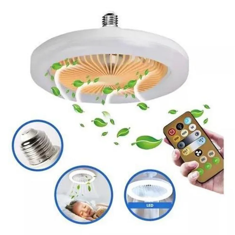 Ventilador Teto: Iluminação Led Integrada E Ventilação