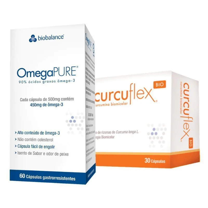 KIT Omegapure + Curcuflex Biobalance 30 cápsulas