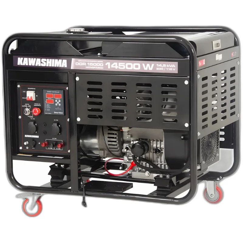Gerador à Diesel Dgr-15000 Monofasico 14,5Kw Kawashima