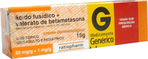 Acido Fusidico Val De Betametasona 20 Mg/g 1 Mg/g Creme Dermatológico Genérico - GENÉRICO - Farmácia