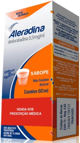 Aleradina 0,5mg/ml Fr X - Farmácia