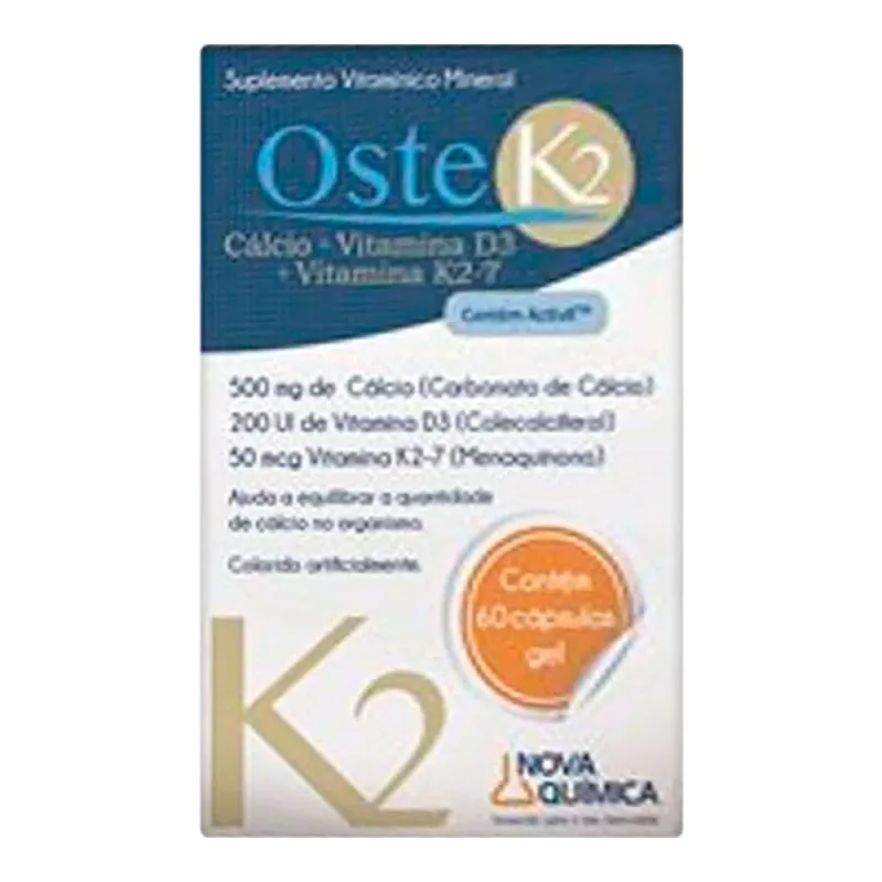Oste K2 Mepha 60 cápsulas - Nova Química - Complemento Alimentar