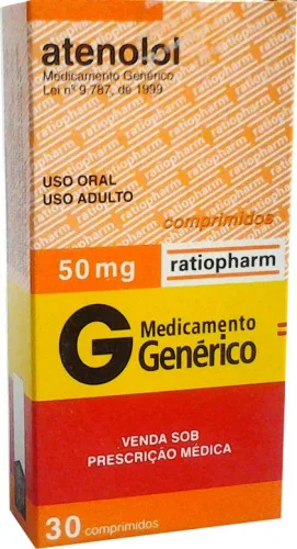 Atenolol 50mg Caixa 30 Comp - Farmácia