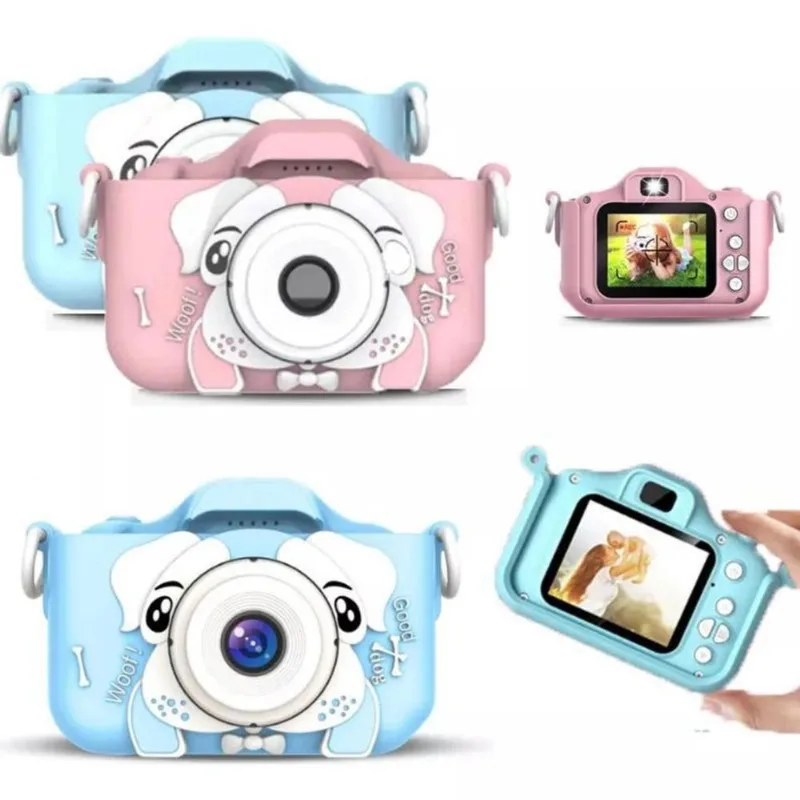 Câmera Infantil Mini Efeitos Fotos Voz Recarregável Capa