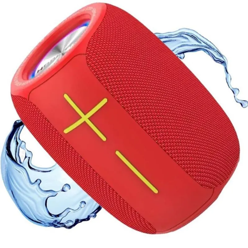 Caixa Caixinha Som Portatil Bluetooth Usb à Prova D'Água Cor