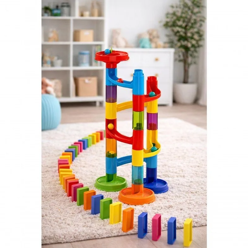 Brinquedo Labirinto De Pista No.1212 Tornado Multicolorido Com 40 Peças First Bikes