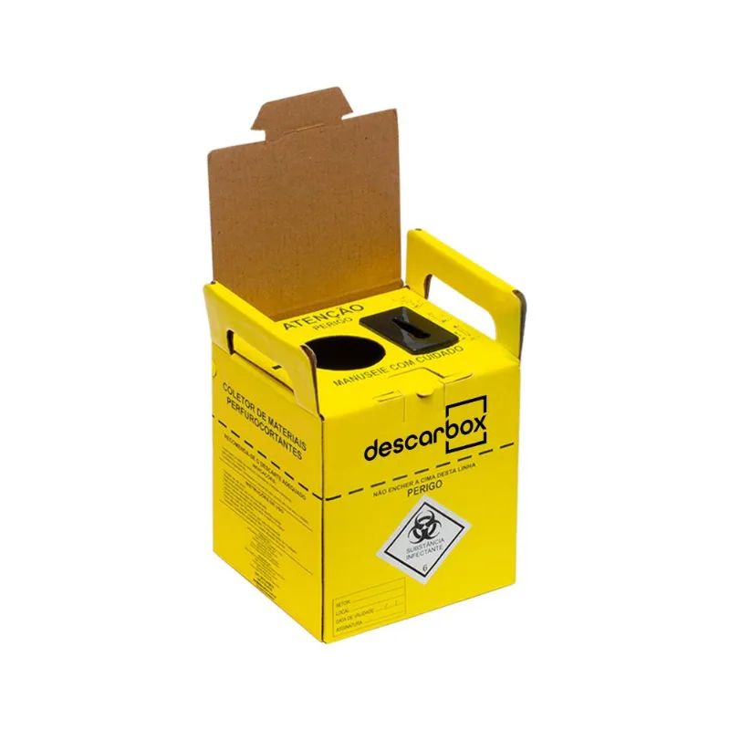 Coletor Perfurocortante Premium 1,5L Descarbox 5 Unidades