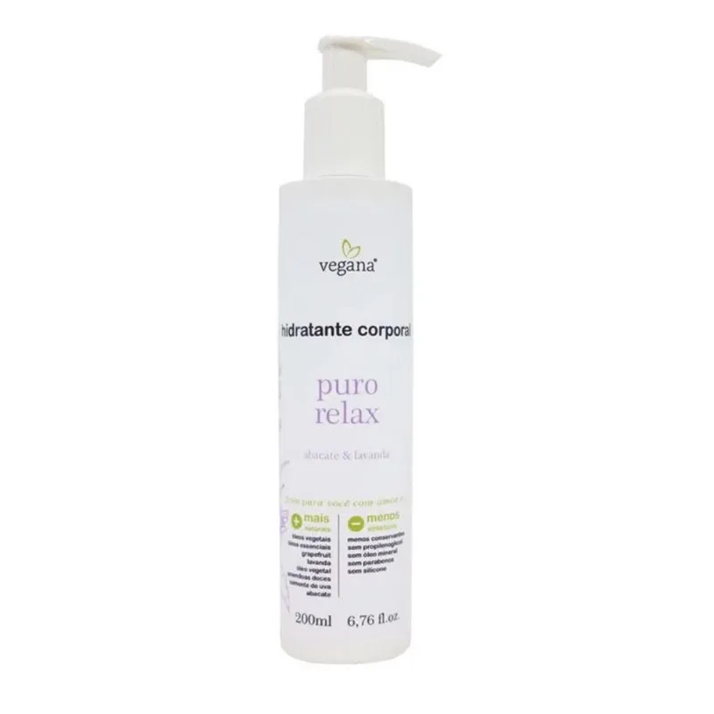 Wnf Vegana Hidratante Corporal Puro Relax 200ml