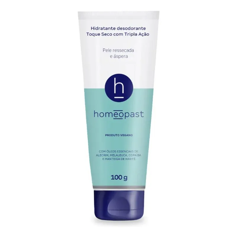 5020 - Creme Homeopast Tripla Ação, Hidratante para Pele Ressecada e Sensíveis com Toque Seco 100g Hmulti