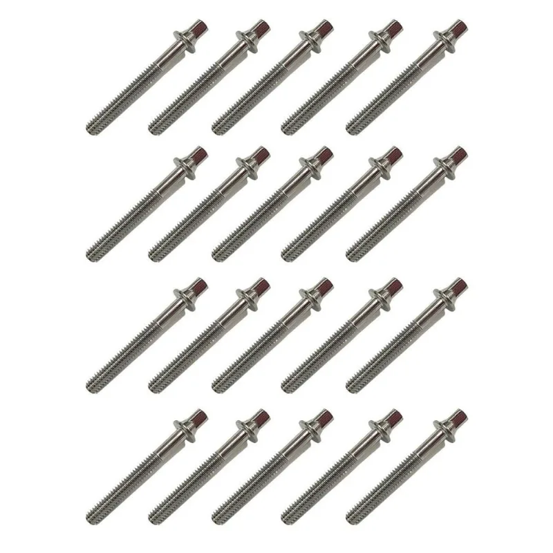Kit 20 Parafuso Afinação De Bateria 51mm X 5mm 7/32 Torelli
