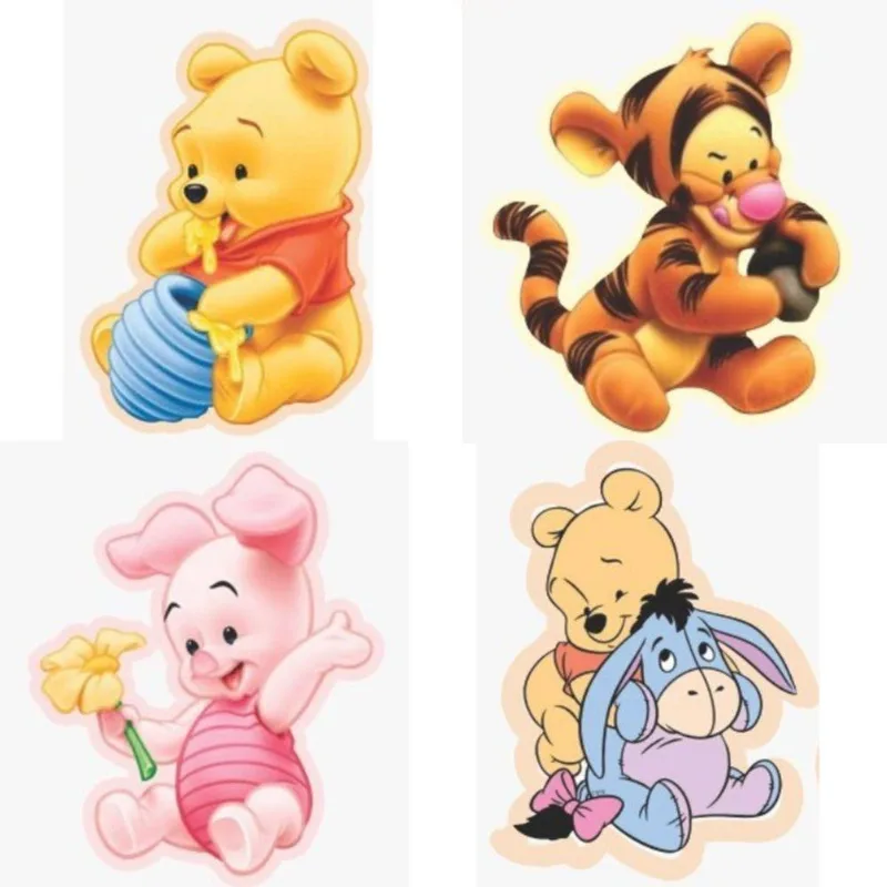 Kit Display De Mesa 4 Pç Ursinho Pooh Baby Esp 25 Cm Mdf