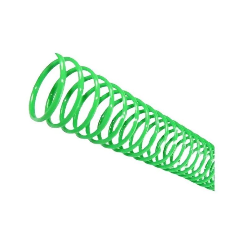 Espiral para Encadernacao Lassane 45mm 400 Folhas Pvc Semi Rigido Pacote com 16 Unidades Verde