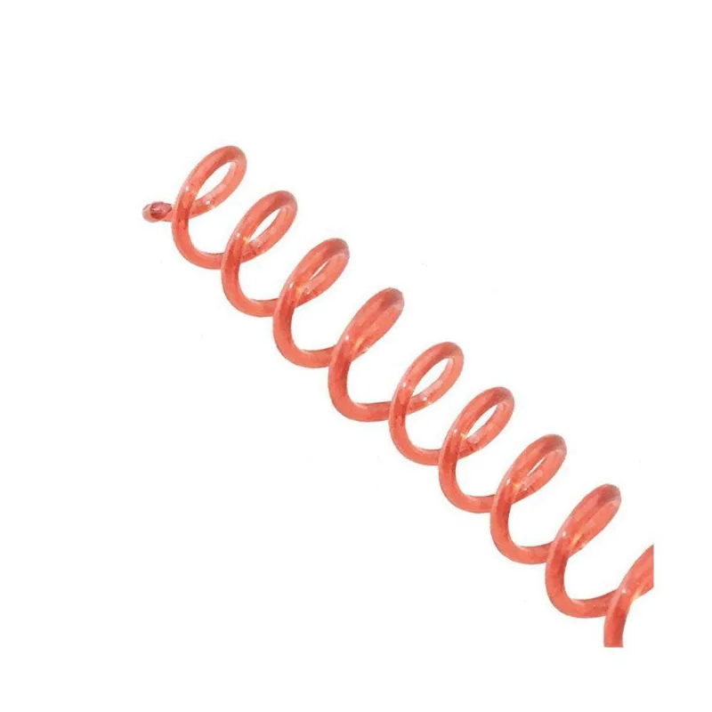 Espiral Encadernação Vermelho Transparente 29mm 200F 35Un