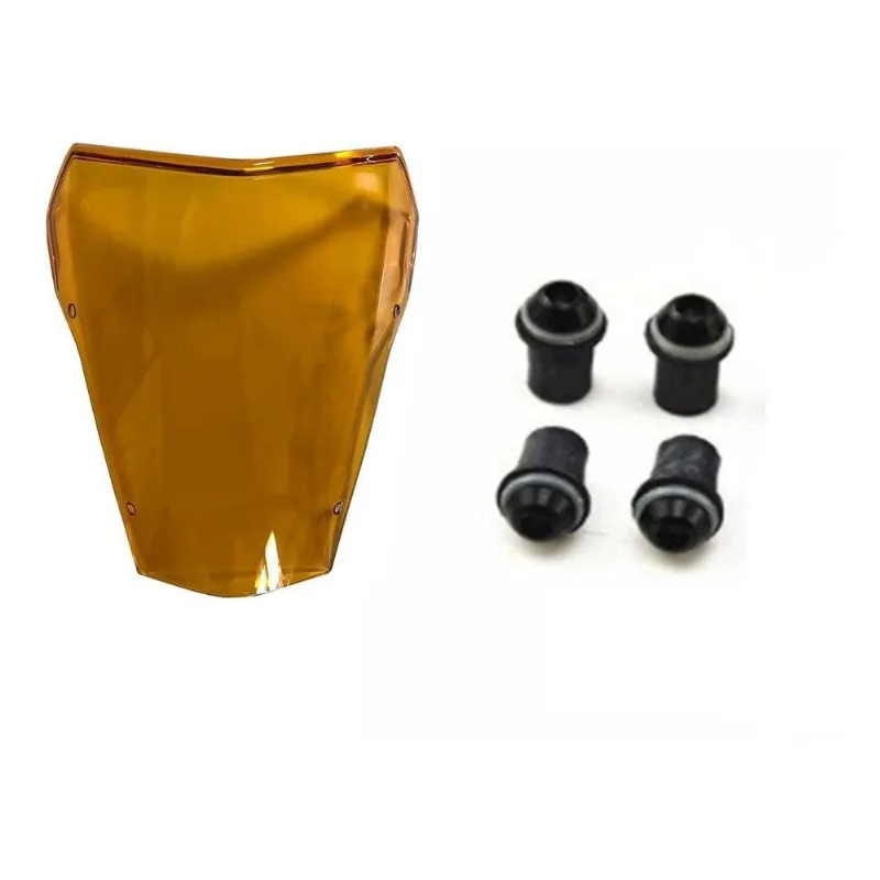 Bolha Acrílica Laranja Xt660r + 4 Parafusos Pretos