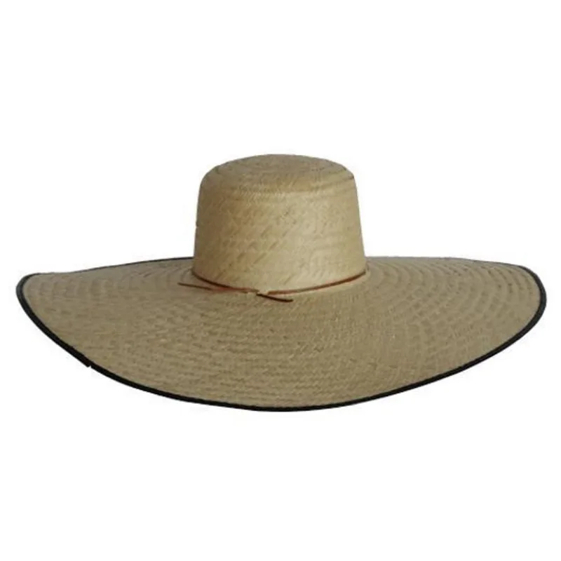 Chapéu Palha Mexicano Sombreiro Aba 15Cm Festa Praia Pesca