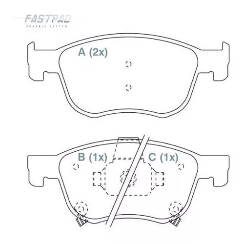 FP1054 pastilha de freio dianteira civic/ hrv 20/ ceramica - Não Disponível - Automotivo