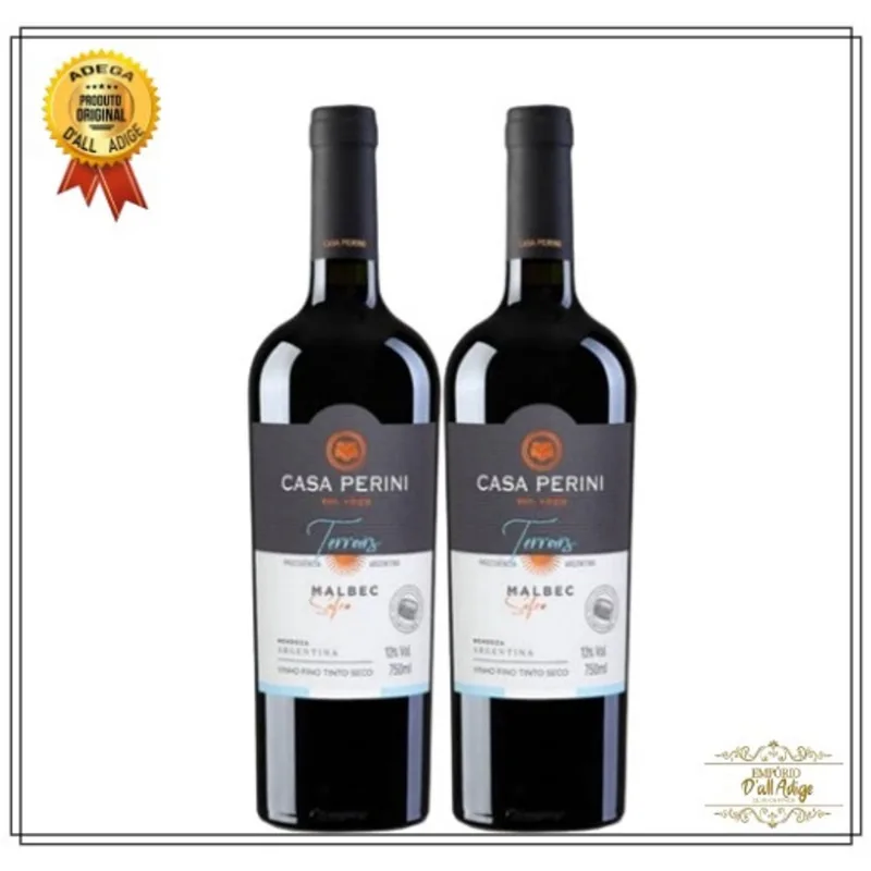 Kit 2 Vinhos Argentino Casa Perini Malbec