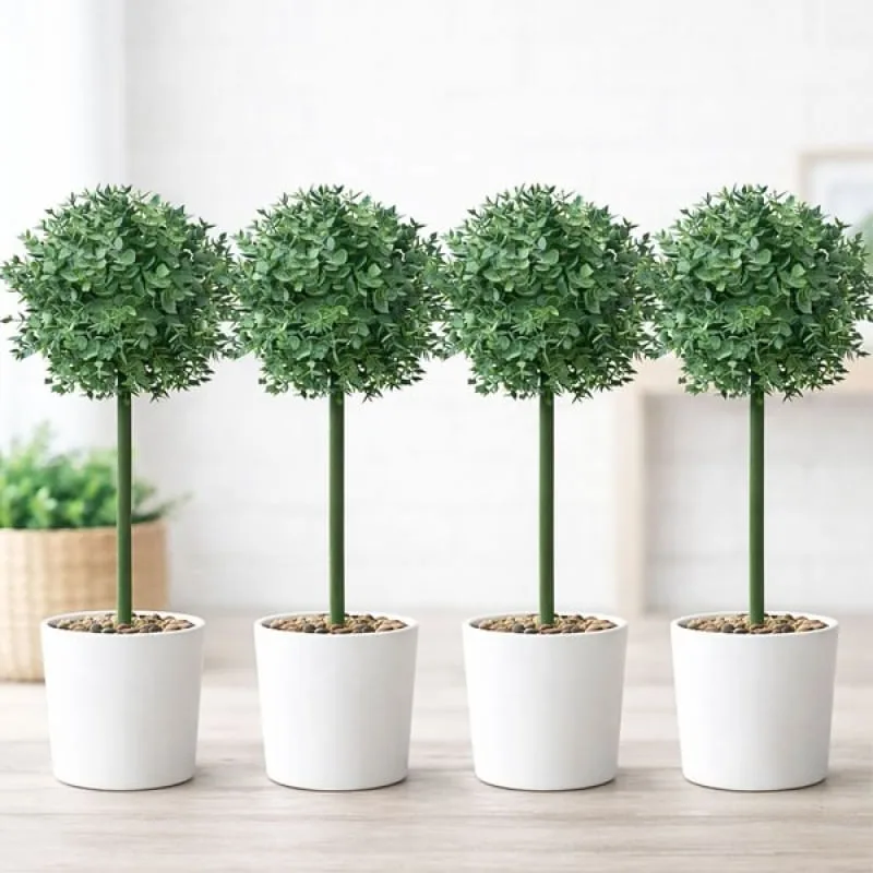 Buchinho Bucho Decoração Planta Artificial De 80cm Kit 4pçs - Genérico - Utilidades Domesticas