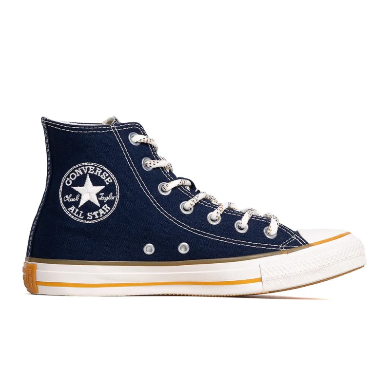 Tênis Converse Chuck Taylor All Star Hi Summer Utility Marinho Escuro/Amendoa - Converse - Converse All Star