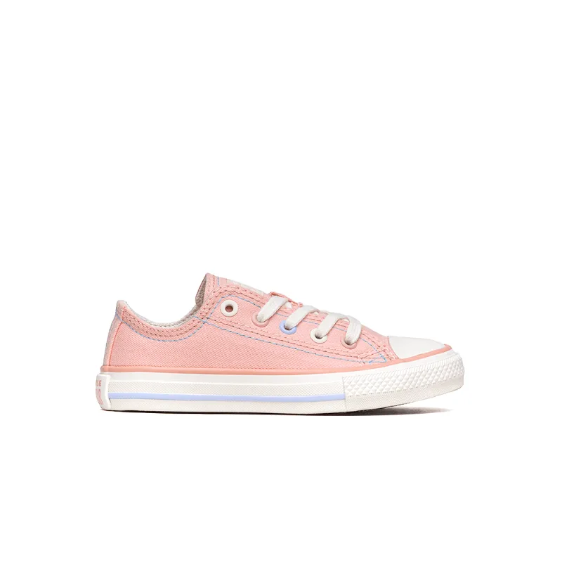Tênis Converse Chuck Taylor All Star Kids Ox Vintage Remastered Rosa Salvia/Amendoa CK11010003.28