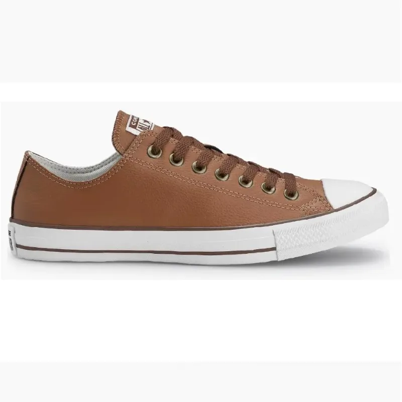 Tenis All Star Chuck Taylor Cano Baixo Ref Ct045 Marrom/branco 035