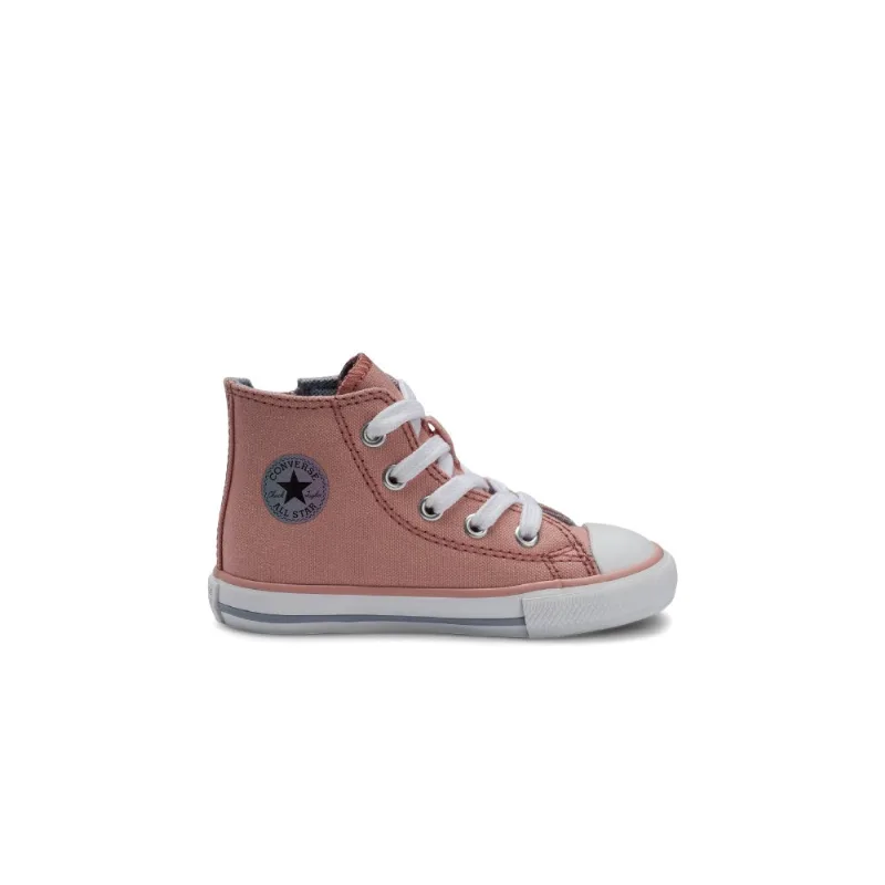 Tênis Converse Chuck Taylor All Star Kids Hi Side Zip Seasonal Plus Salmão Fosco CK11020007.25