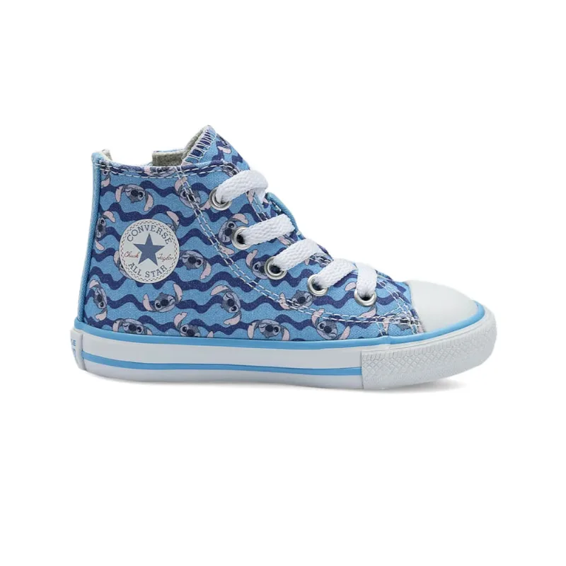 Tênis Converse Chuck Taylor All Star Kids Hi Side Zip Disney-Stitch Azul CK13000001.23