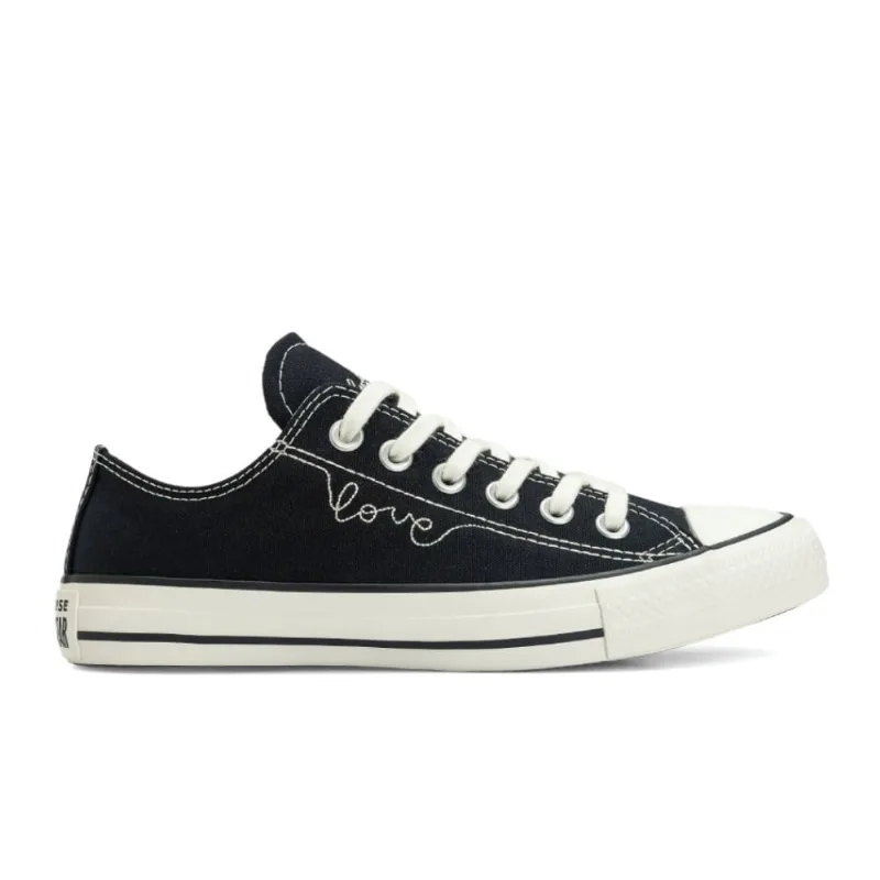 Tênis Converse Chuck Taylor All Star Ox Chucks In Love Preto CT32830001.36