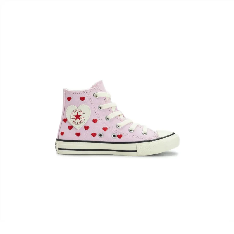 Tênis Converse Chuck Taylor All Star Kids Hi Chuck In Love Rosa CK14560001.29