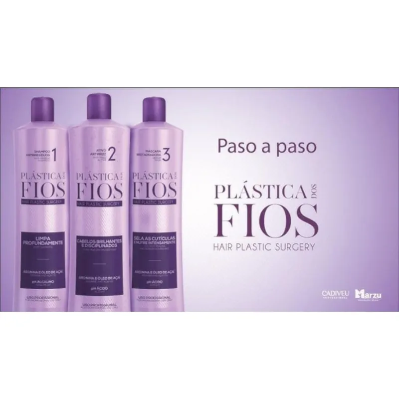 Cadiveu Kit Plástica Dos Fios Selagem 3X1000Ml