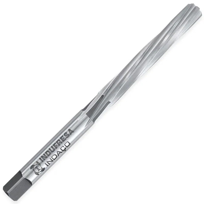 Alargador Manual - Med. 7/8 - Dente Helicoidal, Haste Cilíndrica, Corte à Direita, Tolerância H7, Din 206 B - Aço Hss (m2) - Cód. 5102 - Indaço