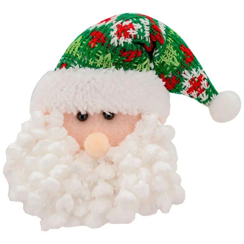 Kit 15 Enfeites Árvore Natal Pendente Papai Noel 15cm