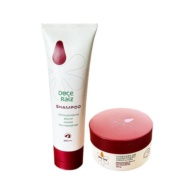 Kit Mascara E Shampoo Doce Raiz De Extrato De Batata Doce Sem Parabenos - Não Informado - Higiene E Perfumaria
